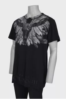 Men's black printed t-shirt