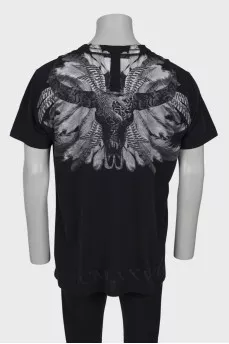 Men's black printed t-shirt