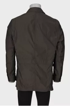 Men's dark olive windbreaker