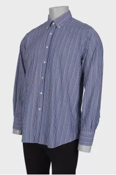 Men's blue striped shirt