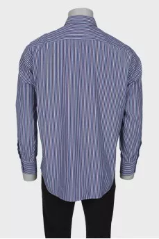 Men's blue striped shirt