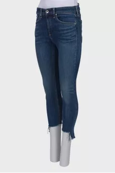 Blue skinny jeans