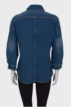 Denim blazer shirt