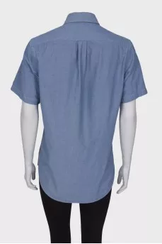 Light blue short sleeve shirt