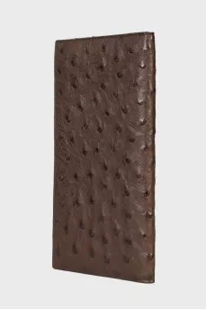 Embossed leather card holder