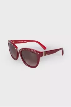 Red studded sunglasses