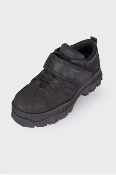 Men's black chunky sneakers