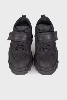 Men's black chunky sneakers