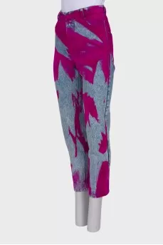 Combination two tone jeans