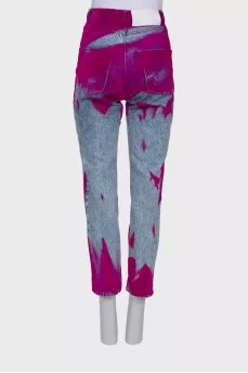 Combination two tone jeans