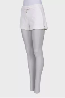 White patterned shorts