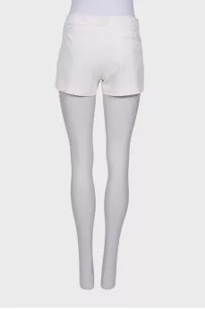 White patterned shorts