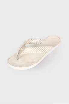 White rubber slippers