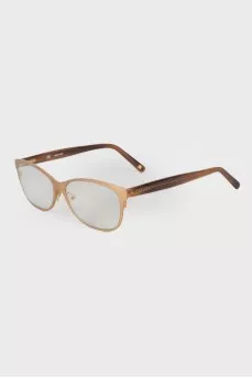 Diopter glasses with gold frame