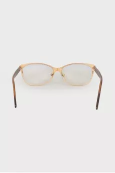 Diopter glasses with gold frame