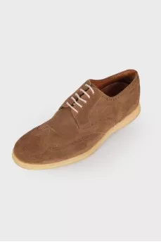 Men's suede brogues