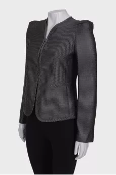 Gray jacket with a pattern
