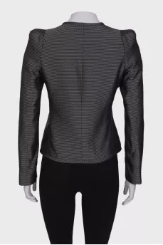 Gray jacket with a pattern