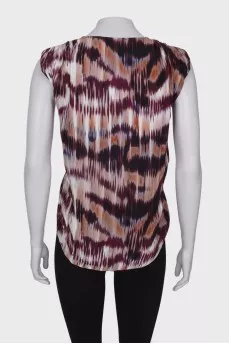 Blouse in abstract print