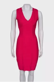 Red dress body-con shape