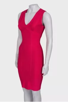 Red dress body-con shape