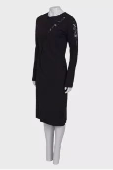 Black dress with lace