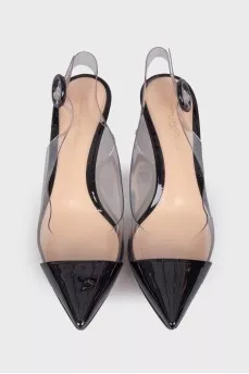 Combined open heel shoes