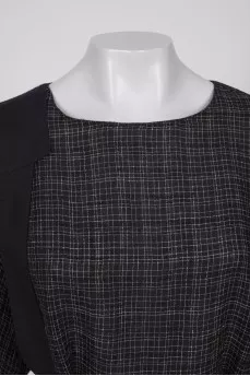 Checkered dress with strap