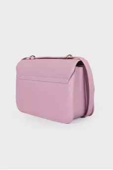 Purple leather bag