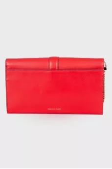 Red bag with tag decor
