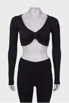 Black long sleeve top