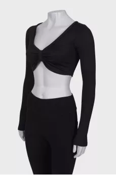 Black long sleeve top