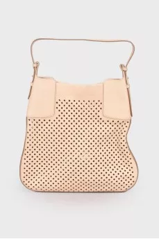 Perforated leather bag