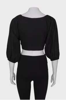 Tie linen top