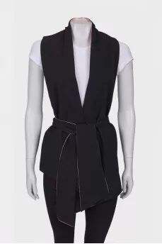 Black tie waistcoat