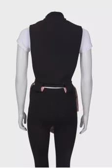 Black tie waistcoat