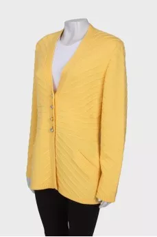 Knitted jacket with a pattern