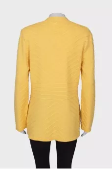 Knitted jacket with a pattern