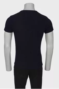 Men's dark blue T-shirt