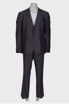 Men's dark purple suit