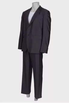 Men's dark purple suit