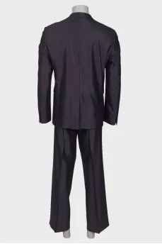 Men's dark purple suit