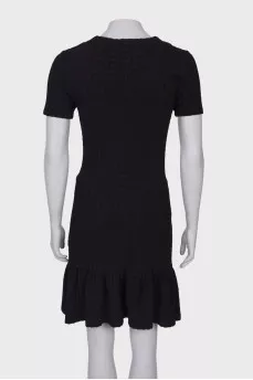 Black dress with a pattern