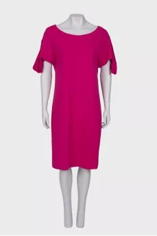 Straight fit fuchsia dress
