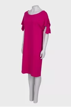 Straight fit fuchsia dress