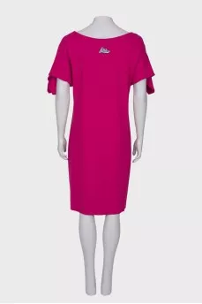 Straight fit fuchsia dress
