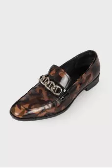 Leopard print loafers