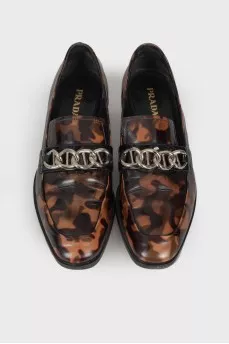 Leopard print loafers