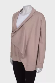 Taupe wrap cardigan
