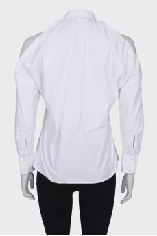 White shirt with open shoulder